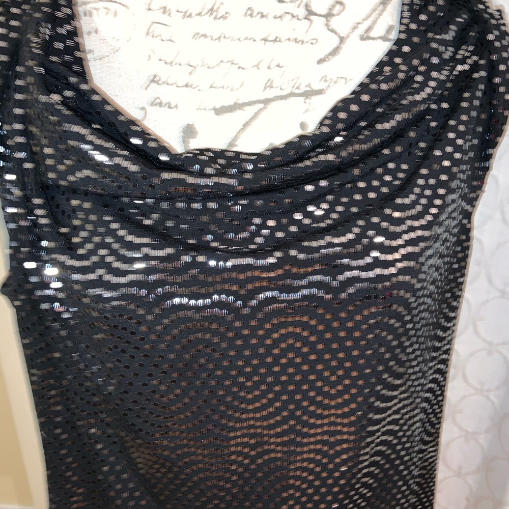 Nine West metallic blouse
